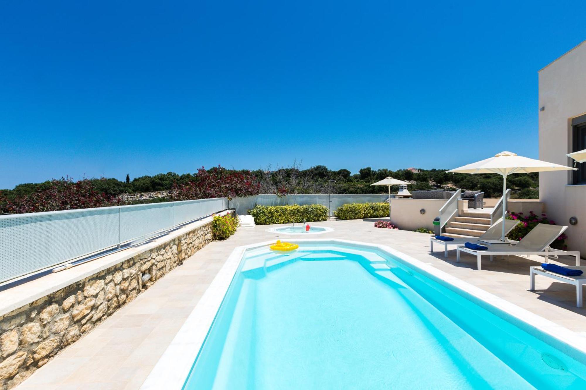 Deluxe Villa Ianthos - Outdoor Hot Tub & Kids Pool Gállos Exterior foto